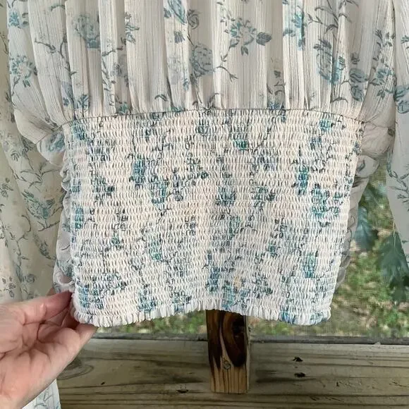 Free People Women's Final Rose Blouse In Vintage Combo Size XL - Picture 9 of 13
